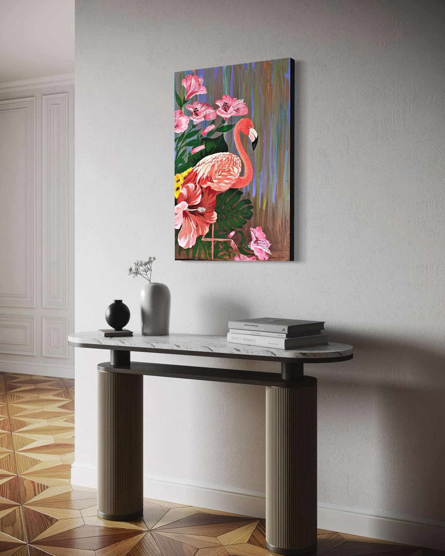 "Flamingo" Original Oil Painting (SOLD)